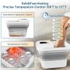 UNIFULL Collapsible Foot Spa Bath with Heat, Motorized Massager, Touch Screen, Foot Pedicure Kit, Temperature Control, Pedicure Foot Spa, Foot Bath view 4