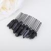 Teyglen Raw Crystal Quartz Hair Comb Clear Crystal Hair Side Comb Mermaid Rhinestone Hair Comb Sun Moon Goddess Headpiece Decorative Hair Accessories for Women Girls (Black) view 4