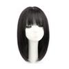 8 * 10 Natural Straight Human Hair Clavicular Hair Long One Piece for Woman for Hair Loss with Bangs Hair Toppers (Natural black,40cm/16inch) view 1