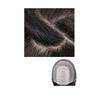 8 * 10 Natural Straight Human Hair Clavicular Hair Long One Piece for Woman for Hair Loss with Bangs Hair Toppers (Natural black,40cm/16inch) view 3