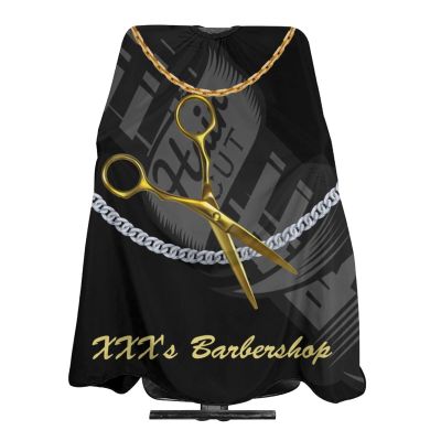 Custom Barber Cape Hairdresser Cape, Add Your Photo Text Logo Personalized Barber Salon Cape for Men, Customized Hair Cutting Cape for Home Salon Barbershop