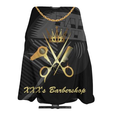 Custom Barber Cape Hairdresser Cape, Add Your Photo Text Logo Personalized Salon Cape for Men, Customized Hair Cutting Cape for Home Salon Barbershop