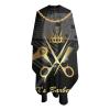 Custom Barber Cape Hairdresser Cape, Add Your Photo Text Logo Personalized Salon Cape for Men, Customized Hair Cutting Cape for Home Salon Barbershop view 3