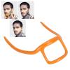 Beard Shaper Mustache Trimming Tool Shaper, Compact Portable Beard Grooming Aid with Step by Step for Home Salon view 3