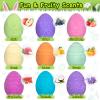 9 Packs Easter Bubble Bath Bombs with Easter Surprise Toys Inside for Kids Girls Boys, Natural Organic Bubble Easter Bath Eggs, Easter Basket Stuffers Gifts view 2
