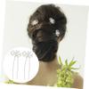 Beatifufu 20pcs Gypsophila Bridal Hairpins U-shaped Hair Forks for Weddings Hair Decor for Parties and Banquets Sparkling Accessories for Women view 4