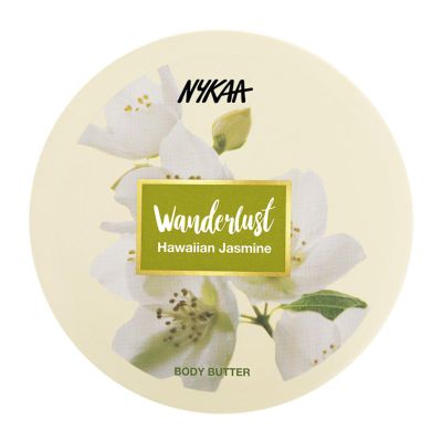 Nykaa Naturals Wanderlust Body Butter - Enriched with Shea, Cocoa Butter, and Almond Oil - Vegan, Cruelty-Free - Hawaiian Jasmine - Vegan - 6.7 oz
