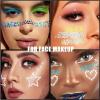 Face Gems Body Glitter Gel Face Heart Star Stickers with Makeup Glue view 3