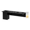 Black Acrylic Brush Organizer Hanging Display 6 Holes with Brush Box and 2 Brush Holes Wall Mount Rack with Hanging Hardware for Professional Dog Groomers Stylists and Barbers by Marketing Holders view 1