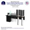 Black Acrylic Brush Organizer Hanging Display 6 Holes with Brush Box and 2 Brush Holes Wall Mount Rack with Hanging Hardware for Professional Dog Groomers Stylists and Barbers by Marketing Holders view 3