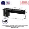 Black Acrylic Brush Organizer Hanging Display 6 Holes with Brush Box and 2 Brush Holes Wall Mount Rack with Hanging Hardware for Professional Dog Groomers Stylists and Barbers by Marketing Holders view 4