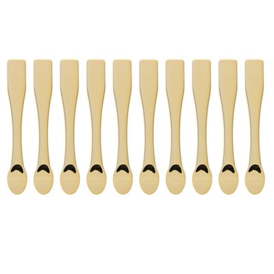 BIUDECO 10Pcs Facial Mask Spoons Abs Cosmetic Cream Spatulas Mini Skincare Tools for Even Application Mixing Sampling Eye Cream