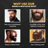 nishman Mustache & Beard Styling Wax with Argan Oil, Sweet Almond Oil, Jojoba Oil | Low Shine & Light Hold view 4