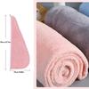 ADAGA 2 Pack Microfiber Hair Towel Wrap, Super Absorbent Twist Hair Turban Hair Wrap for Women Fast Drying Hair Drying Cap with Buttons,Long & Thick Microfibre Hair Towel (Pink) view 2