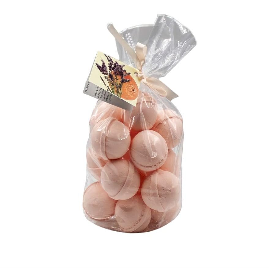 Bath Bombs 14 Set 1 oz/ea, Natural and Organic, USA Handmade | Aromatic Bath Fizzies, Stress Relief | Nourishing, Shea & Coco Butter | Gift Idea | Vegan & Cruelty-Free - Clementine Lavender