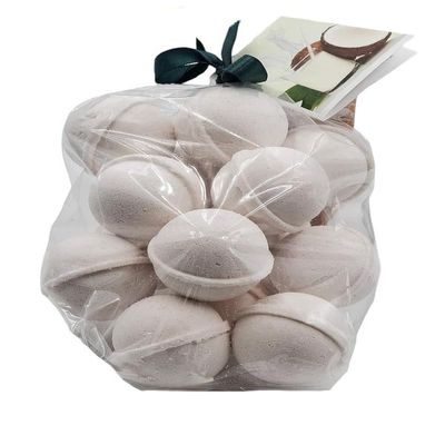 Bath Bombs 14 Set 1 oz/ea, USA Handmade, Quality Bath Fizzies | Essential Oils Aromatheraphy | Moisturizing Shea & Coco Butter | Natural and Organic, Vegan & Cruelty-Free - Creamy Coconut