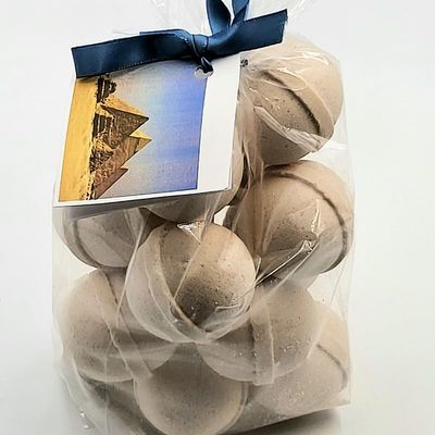 Bath Bombs 14 Set 1 oz/ea, Natural & Organic USA Handmade | Infused Essential Oils | Nourishing Shea & Coco Butter | Relaxing Aromatherapy | Vegan & Cruelty-Free, Skin Friendly - Egyptian Musk