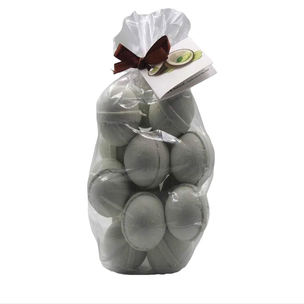 Bath Bombs 14 Set 1 oz/ea, Natural & Organic USA Handmade | Infused Essential Oils | Nourishing Shea & Coco Butter | Relaxing Aromatherapy | Vegan & Cruelty-Free, Skin Friendly - Coconut Lime Verbena