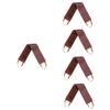 Angoily 5pcs Back Massage Strap Lightweight Oil Belt for Self-tanning Lotion Application Soft Design for Home Travel Use Brown view 1