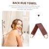 Angoily 5pcs Back Massage Strap Lightweight Oil Belt for Self-tanning Lotion Application Soft Design for Home Travel Use Brown view 2