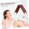 Angoily 5pcs Back Massage Strap Lightweight Oil Belt for Self-tanning Lotion Application Soft Design for Home Travel Use Brown view 3