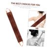 Angoily 5pcs Back Massage Strap Lightweight Oil Belt for Self-tanning Lotion Application Soft Design for Home Travel Use Brown view 4