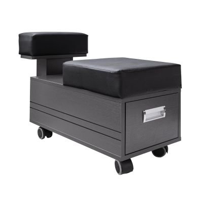 AleraII Pedicure Cart with Footrest Beauty & Spa Nail Salon Furniture, Grey