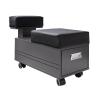 AleraII Pedicure Cart with Footrest Beauty & Spa Nail Salon Furniture, Grey view 1