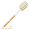 Backski Body Scrubber Anti Slip for Shower, Shower Brush Long Handle with Stiff and Soft Bristles, Body Wash Exfoliating Back Scrubber for Bath or Dry Brushing Body Brush(Orange) view 1