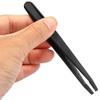 6Pcs Stainless Steel Tweezers Set, Eyebrow Hair Pluckers, Black Stainless Steel Eyebrow Tweezers for Hair Beauty view 3
