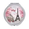 Paris Eiffel Tower City Landscape Compact Mirror, Pocket Mirror, Small Mirror for Purse, Portable Mini Travel Makeup Mirror, Folding Handheld Double-Sided 1x/2x Magnifying Compact Mirror for Women Gir view 1