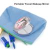 Paris Eiffel Tower City Landscape Compact Mirror, Pocket Mirror, Small Mirror for Purse, Portable Mini Travel Makeup Mirror, Folding Handheld Double-Sided 1x/2x Magnifying Compact Mirror for Women Gir view 3