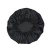 2 Pcs Satin Hair Bonnet for Sleeping Silk Bonnet Sleep Cap Hair Wrap for Women Curly Natural Hair (Black) view 2