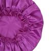2 Pcs Satin Hair Bonnet for Sleeping Silk Bonnet Sleep Cap Hair Wrap for Women Curly Natural Hair (Purple) view 4