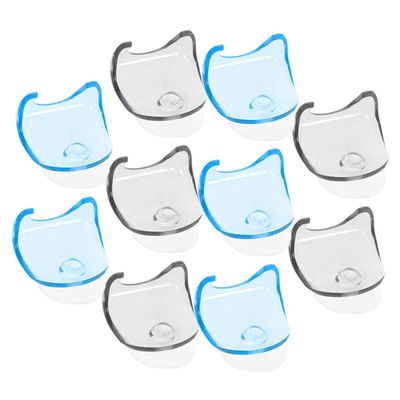 balacoo 10pcs Cup Holder Plastic Shower Storage Racks for Easy Access and Lightweight Includes and Hangers for Bathroom Organization