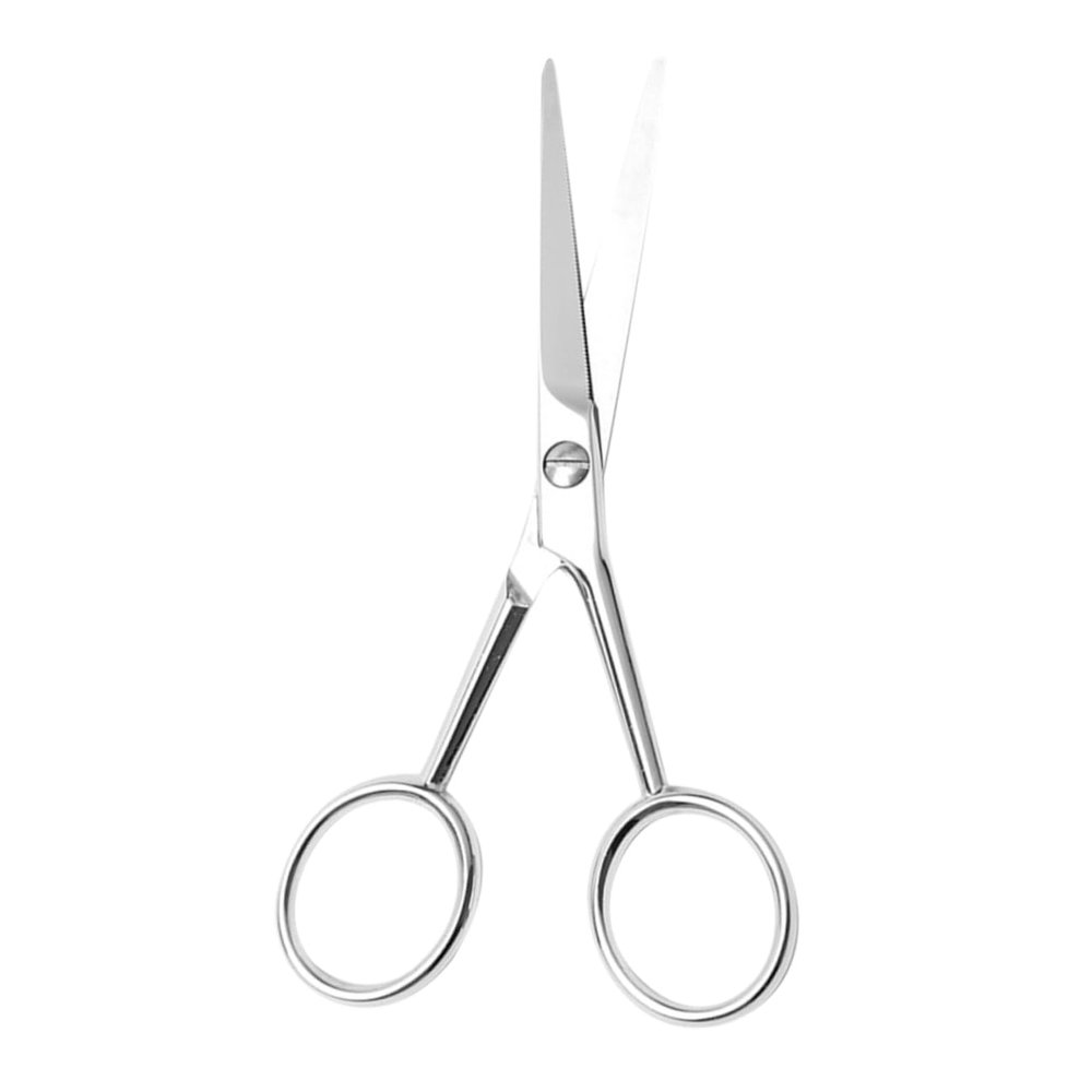 DOITOOL Stainless Steel Beard Grooming Scissors for Precise Trimming Ergonomic Design Toothed Blades for Men and Sleek Appearance for Facial Hair Grooming