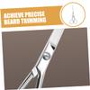 DOITOOL Stainless Steel Beard Grooming Scissors for Precise Trimming Ergonomic Design Toothed Blades for Men and Sleek Appearance for Facial Hair Grooming view 4
