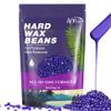 Anruz Hard Lavender Wax Beads (1lb) - Professional Hair Removal for Brazilian Bikini, Legs, Underarms, Chest - Home Waxing for Any Warmer view 1