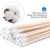 JMU 6 Inch Sterile Cotton Tipped Applicators, 200 Count Long Cotton Swabs, Wood Shaft Medical Swabs view 3