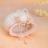 Angoily Rabbit Fur Ball Hair Clips with Pearls, Japanese Tassels, and Chinese Dangle Barrettes for Girls and Women view 4