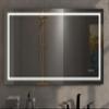 6028 inch Bathroom LED Mirror Anti- Fog Mirror with Button view 1
