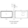 6028 inch Bathroom LED Mirror Anti- Fog Mirror with Button view 3