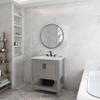 28" Aluminum Wall Mirror view 2