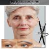 12Pcs Waterproof Gray Eyebrow Pencil Set, Professional Brow Micro Eyebrow Retractable Pencil, Ultra Fine Long Lasting for Perfect Eye Liner Brow Old Women Eye Makeup Shaping & Filling Brow Gel Pen- 04 view 2