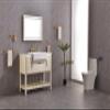 36 * 24 LED Lighted Bathroom Wall Mounted Mirror with High Lumen+Anti-Fog Separately Control view 1