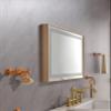 36 * 24 LED Lighted Bathroom Wall Mounted Mirror with High Lumen+Anti-Fog Separately Control view 3