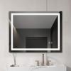 28*36 LED Lighted Bathroom Wall Mounted Mirror with High Lumen+Anti-Fog Separately Control+Dimmer Function view 1