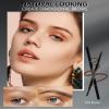 12Pcs Waterproof Brown Eyebrow Pencil Set, Professional Brow Micro Eyebrow Retractable Pencil, Ultra Fine Long Lasting for Perfect Eye Liner Brows Women Eye Makeup Shaping & Filling Brow Gel Pen- 03 view 2