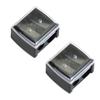 2Pcs Black Eyeliner Sharpener,Makeup Pencil Sharpener,Pencil Sharpeners for Eyebrow Eyeliner Pencil Tool,Dual Holes Eye Pencil Sharpener with Cover Portable Cosmetic Sharpener,Makeup Brushes and Tools view 1