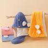 Dry Hair hat Women's Thickened Super Absorbent Double Bow Cute Coral Velvet Wipe Hair Dry Hair Bag Headscarf Wholesale view 4